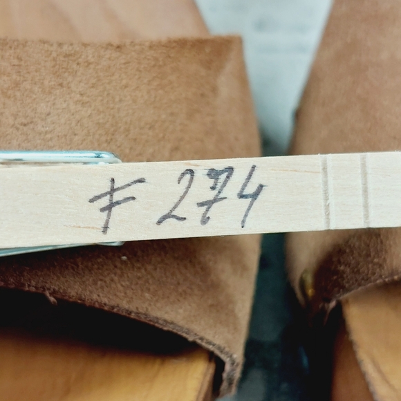 NEW Steve Madden Alabama Platform Brown Suede Wooden Studded Sandals 274 - Picture 12 of 12